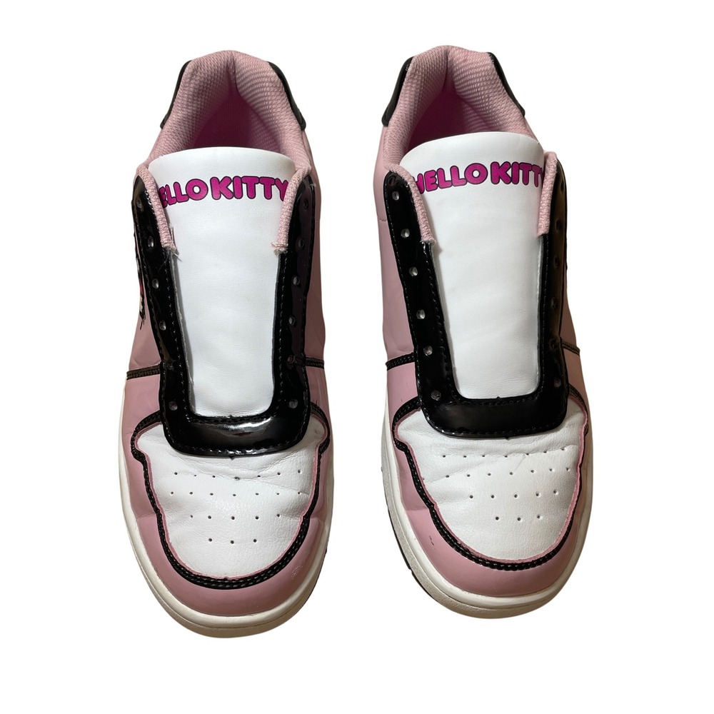 Hello Kitty Sanrio Pink White Black Low Top Sneakers Women's Size 9